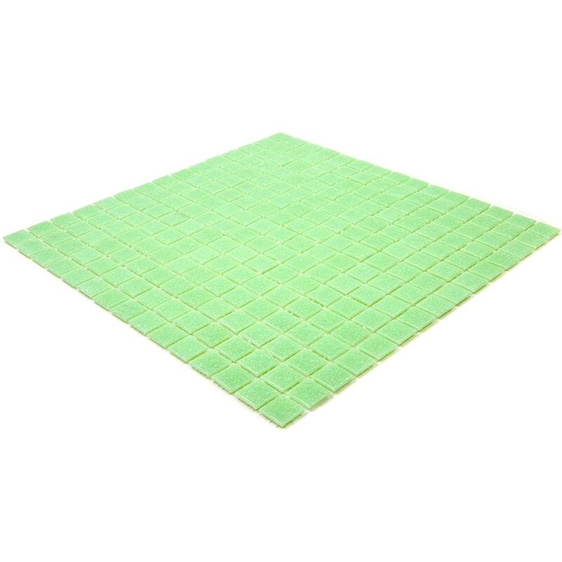 Apollo tile 12" x 12" Dune Glossy Mint Green Glass Tile (20 sq ft/case) - 20 Pack
