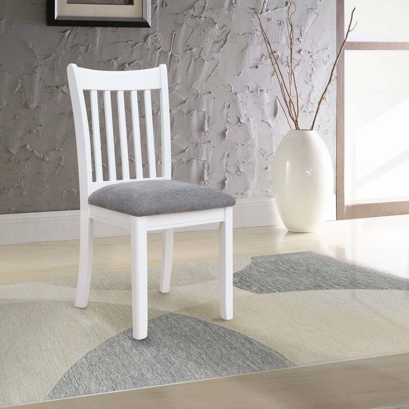 Set of 2 Seating Chairs Cushion Seats Wooden Back Kitchen Breakfast Chairs