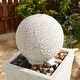 preview thumbnail 27 of 33, Demta Floating Sphere Oversized LED Fountain by Havenside Home