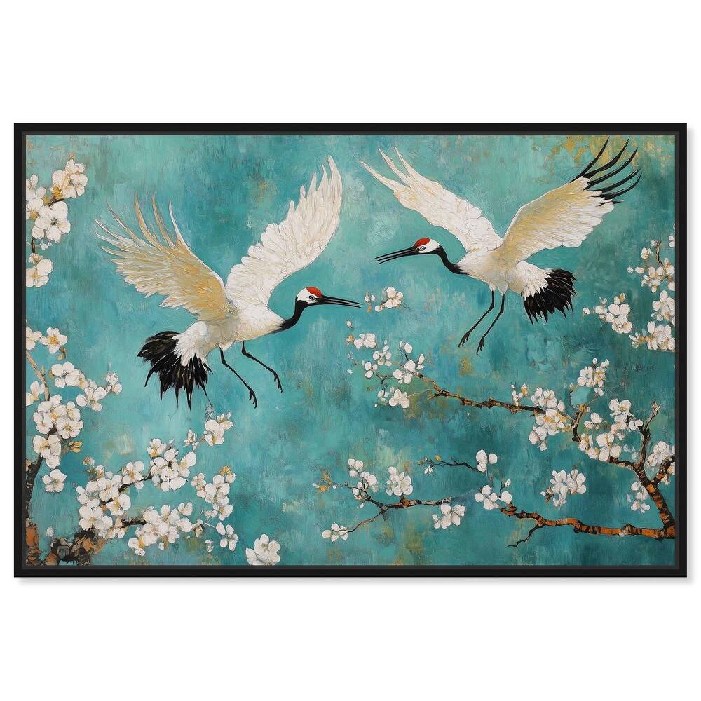Gentle Tiger Nap Canvas Elegant Birds by Art Remedy