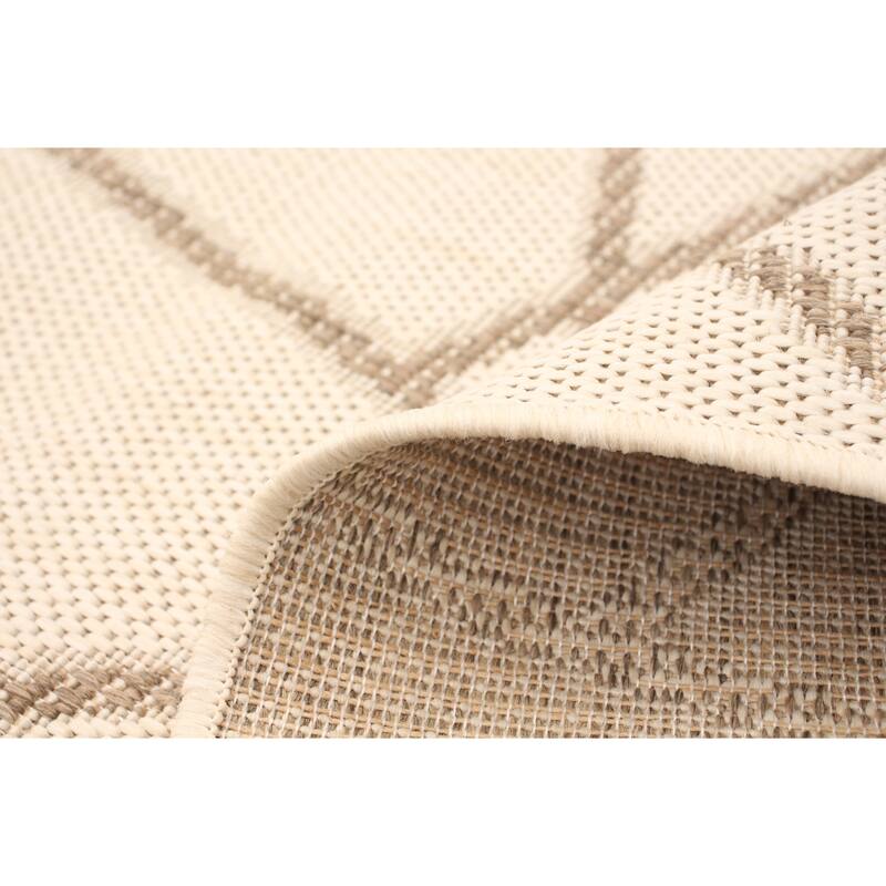 ECARPETGALLERY Sisal Abstract Tropical Rug
