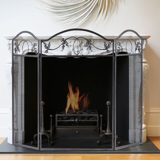 Mobel Wohnen Heavy Duty Steel Bar Fireplace Grate W Flattened