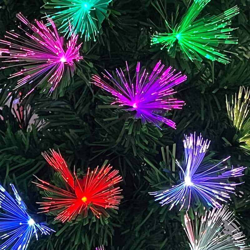 3 Foot Fiber Optic Color Changing Tree - N/A