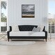 preview thumbnail 5 of 103, Silver Orchid Performance Fabric Heston Upholstered Tufted Sofa Bed