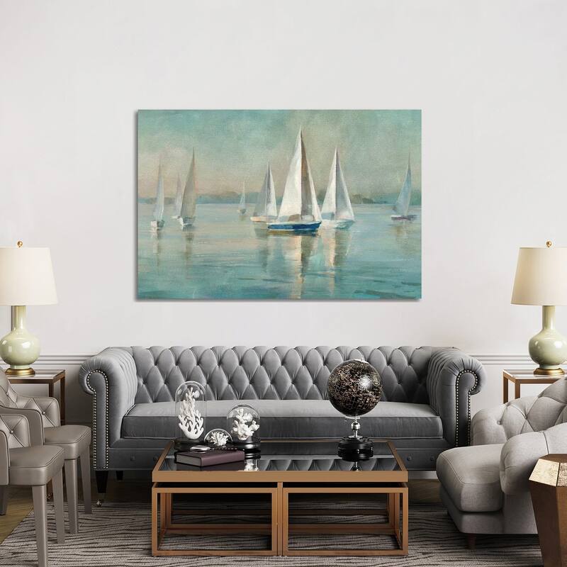 iCanvas "Sailboats at Sunrise" by Danhui Nai Canvas Print
