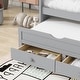 preview thumbnail 18 of 16, Twin Size Bed with Trundle and Three Storage Drawers