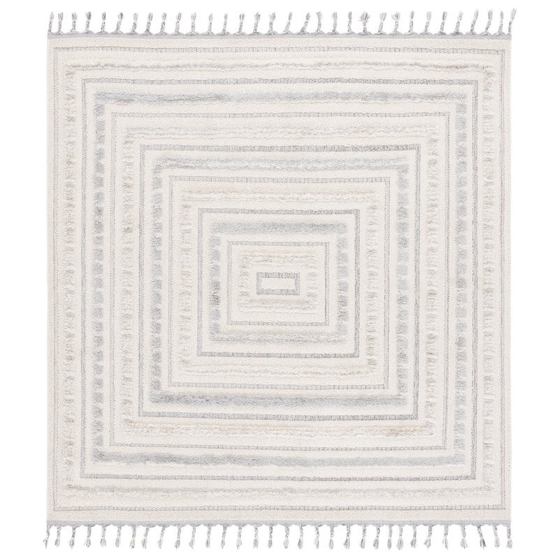 SAFAVIEH Chloe Merike Rug - 6'7" Square - Ivory/Grey