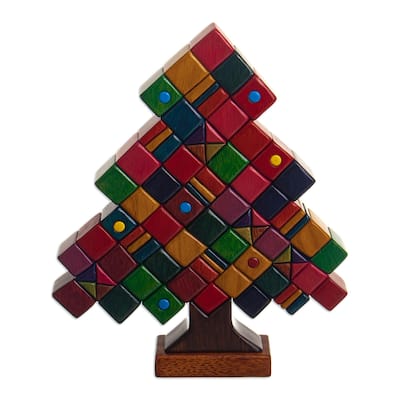 Novica Handmade Gift Tree Wood Sculpture