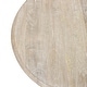 Kafe Natural Mango Wood Round Side Table by East at Main - Bed Bath ...