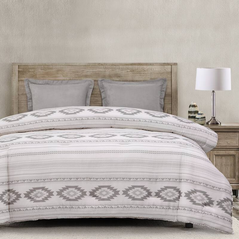 Paseo Road Free Spirit Southwestern Bedding Aztec 4 Piece Comforter Set with Bed Skirt and Shams