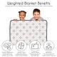 preview thumbnail 5 of 4, Sweet Jojo Designs Baseball Sports Boy Toddler Weighted Blanket 5lbs for Kids Red White & Blue Stripes for Base Ball Patch Coll.