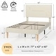 preview thumbnail 13 of 19, VECELO Platform Twin Bed Frame Set with Charging Stations and Under Bed LED Lights Kids Bed Set of 2 Strong Wooden Slats Support