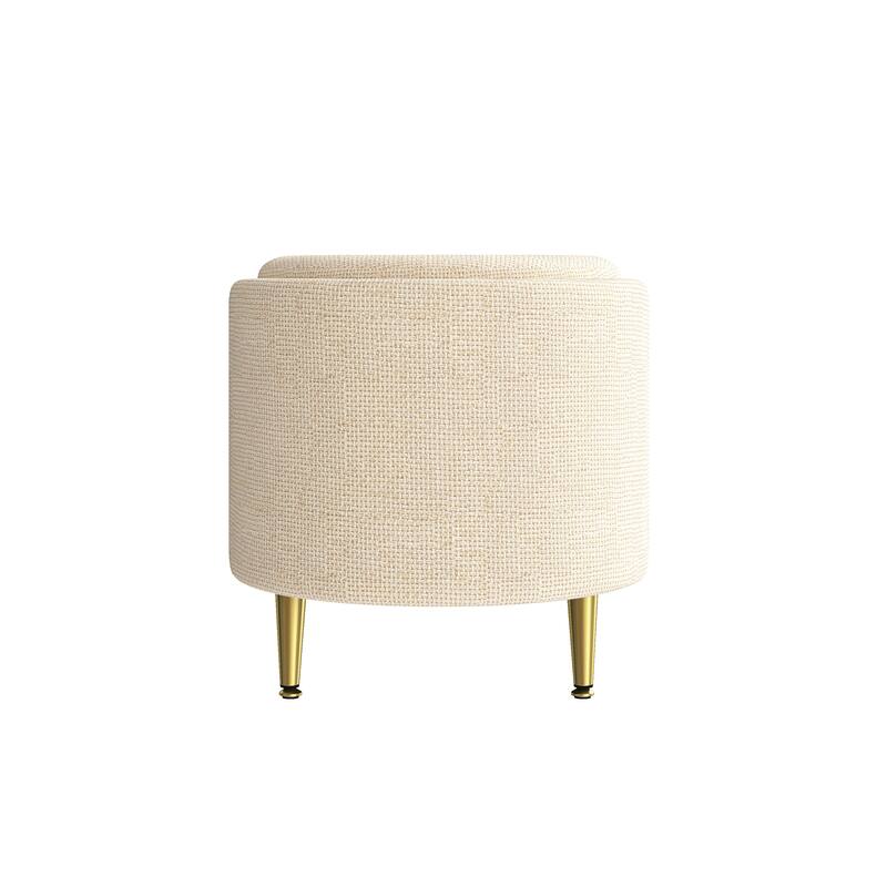 GDFStudio - Modern 44.9" Chenille Upholstered Storage Ottoman Bench