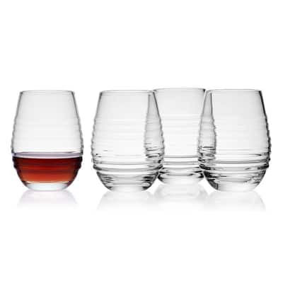Mikasa Set of 4 Ciara Stemless Wine Glasses, 18 Oz