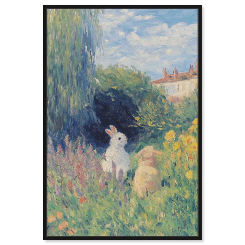Quiet Gardeners Canvas by Art Remedy - Black - 24" x 36"