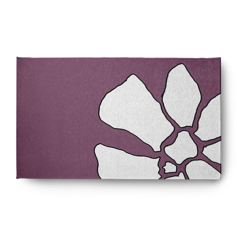 Petal Lines Spring Chenille Rug - Purple - 3' x 5'