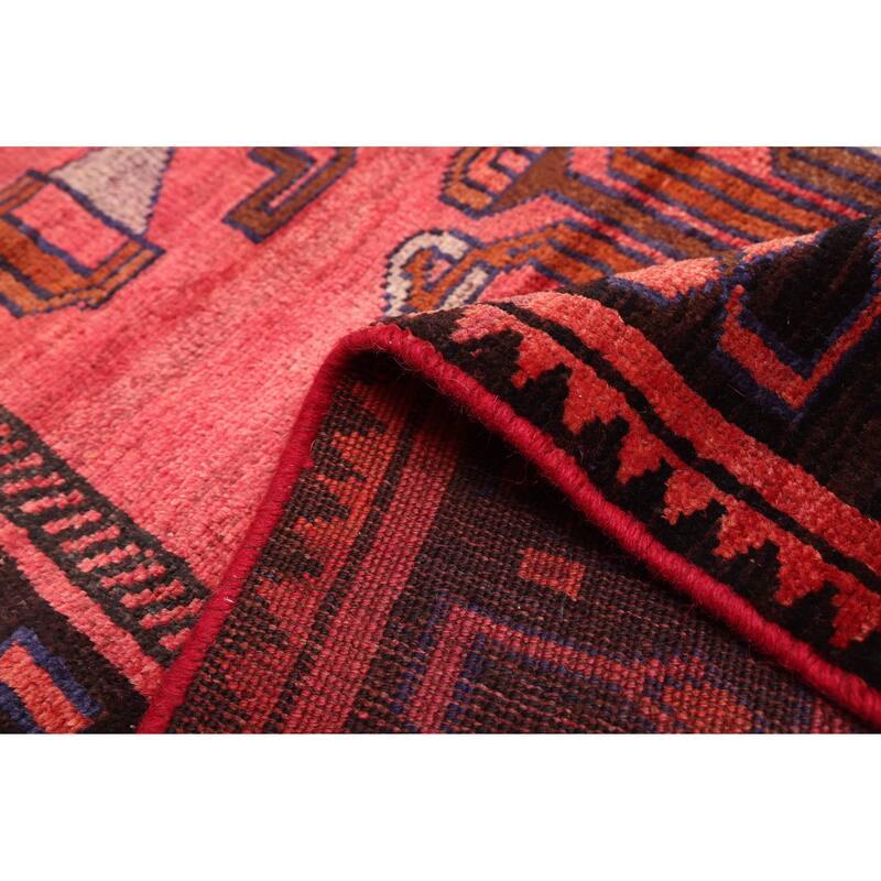 ECARPETGALLERY Hand-knotted Melis Vintage Red Wool Rug - 5'5 x 7'9