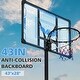 preview thumbnail 7 of 6, Adjustable Portable Basketball Hoop with Durable Base & Wheels