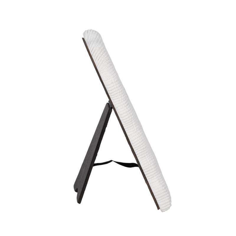 Resin Sculptured Wavy Arch Photo Frame - White