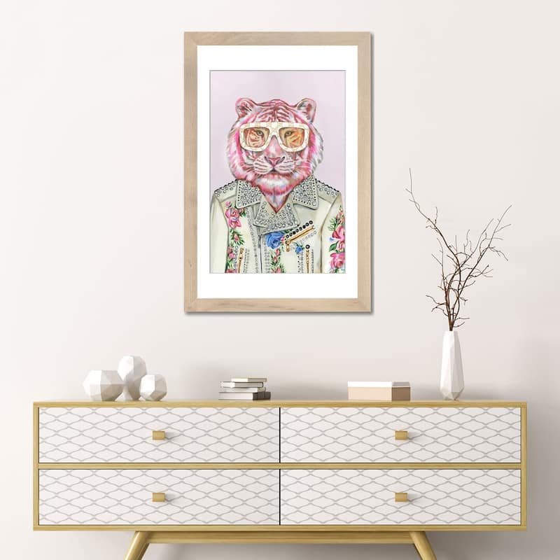 iCanvas "Gucci Pink Tiger" by Heather Perry