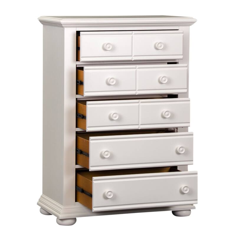 Summer House Oyster White 5 Drawer Chest