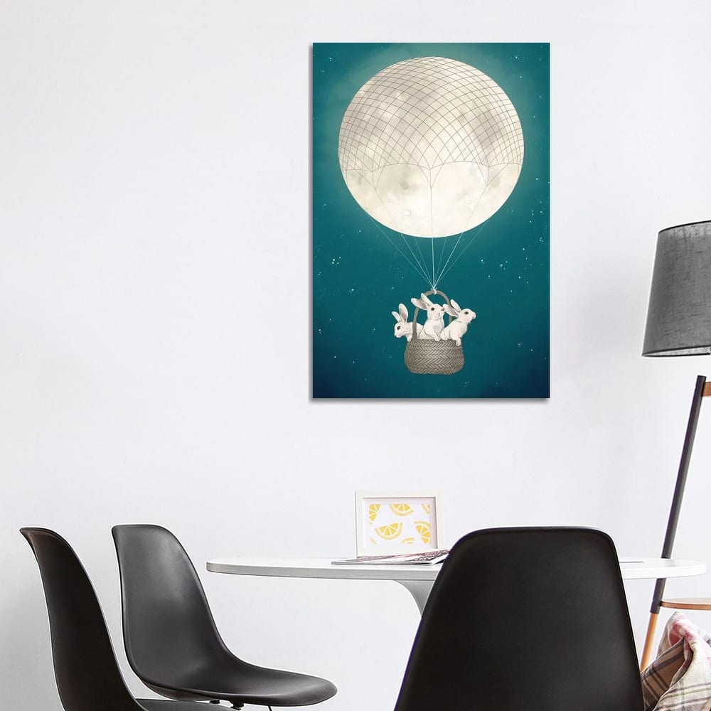 iCanvas "Moon Bunnies" by Laura Graves Canvas Print