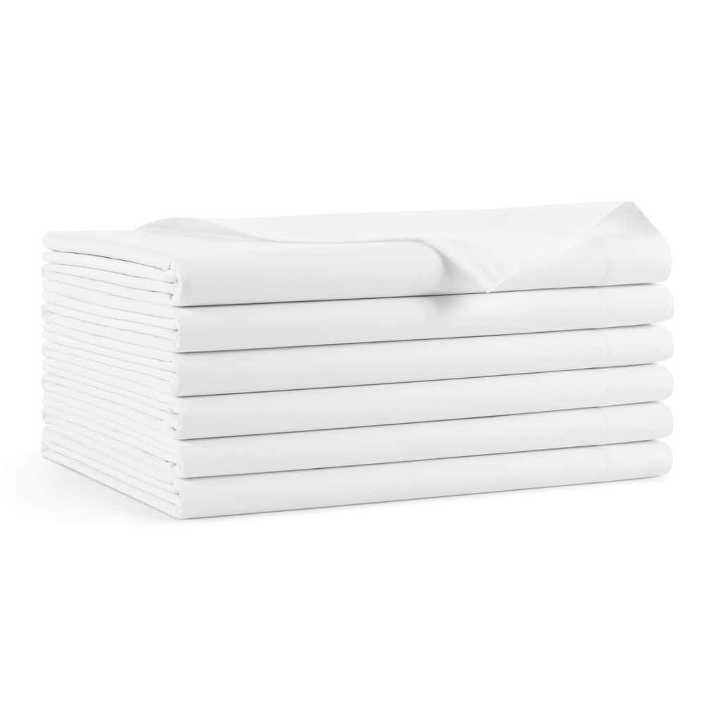Host and Home Sateen Flat Bed Sheets - Pack of 6 - 300 Thread Count