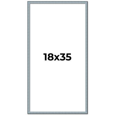 18x35 Frame Rustic Sky Blue Solid Wood Picture Frame | 0.75 Inch
