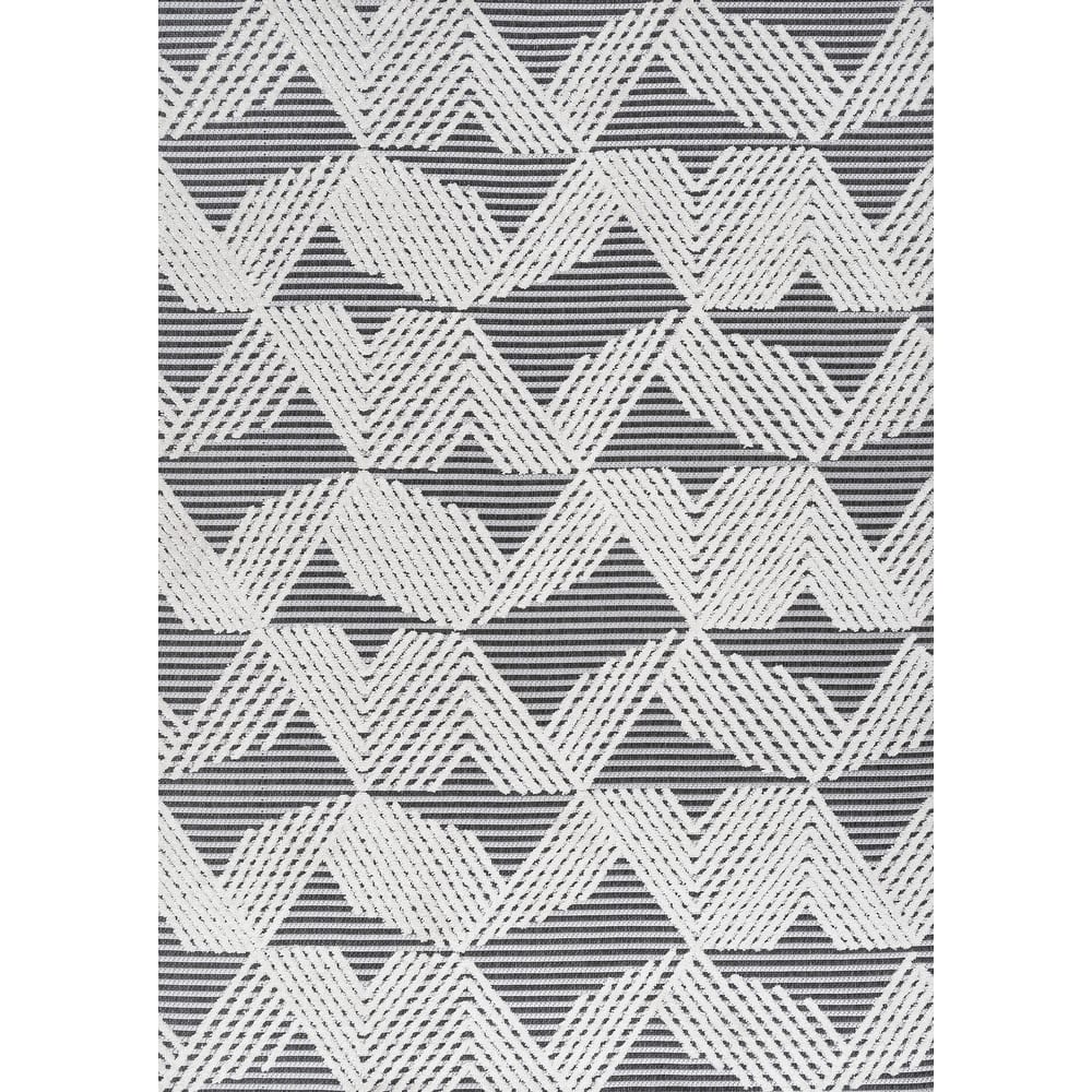JONATHAN Y Sumak High-Low Pile Art Deco Geometric Indoor/Outdoor Area Rug