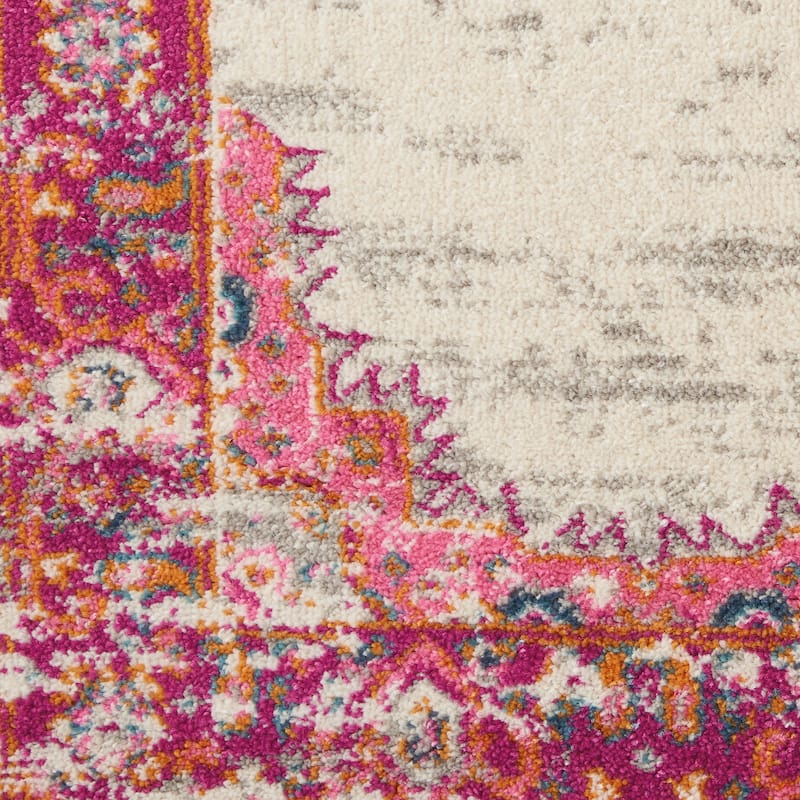 Porch & Den Dobbin Vintage Persian Medallion Farmhouse Area Rug