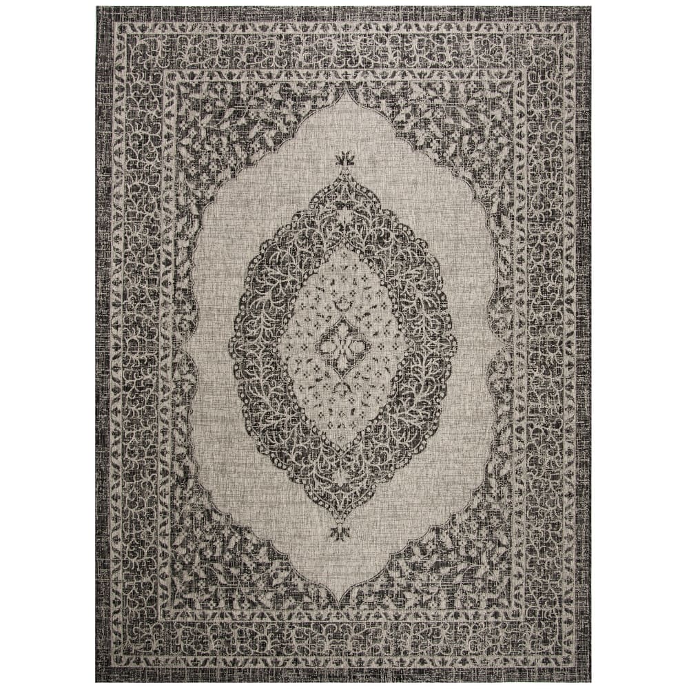 SAFAVIEH Courtyard Thoma Medallion Indoor/ Outdoor Waterproof Patio Backyard Rug