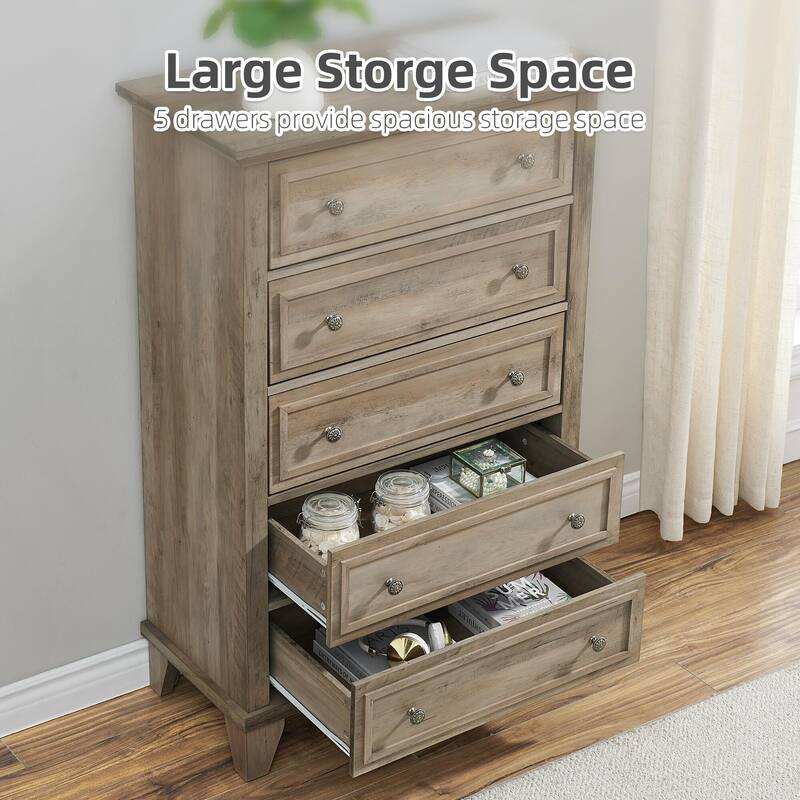 5 Drawer Dresser for Bedroom