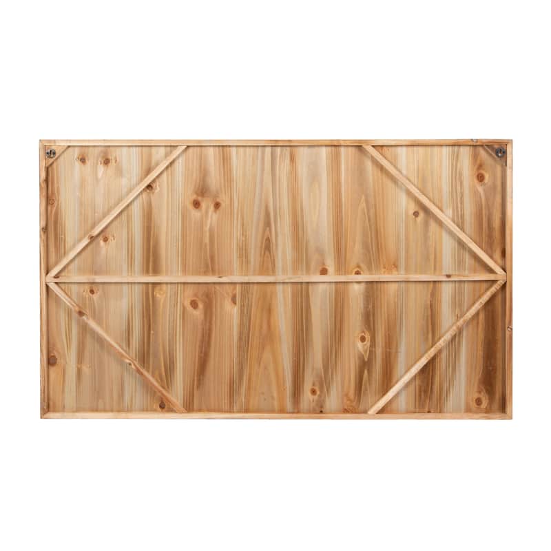 Wood Framed Wall Decor with Raised Paddles - 47.25" x 28"