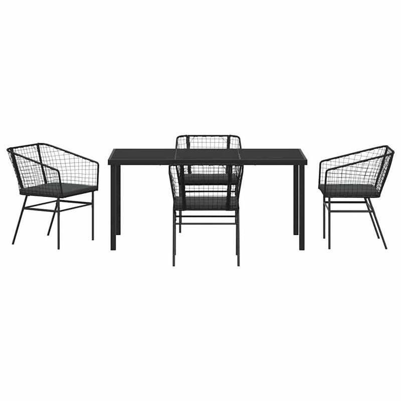 vidaXL Garden Dining Set Poly Rattan