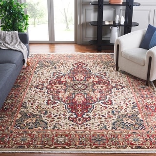 SAFAVIEH Kashan Velitchka Oriental Rug with Fringe