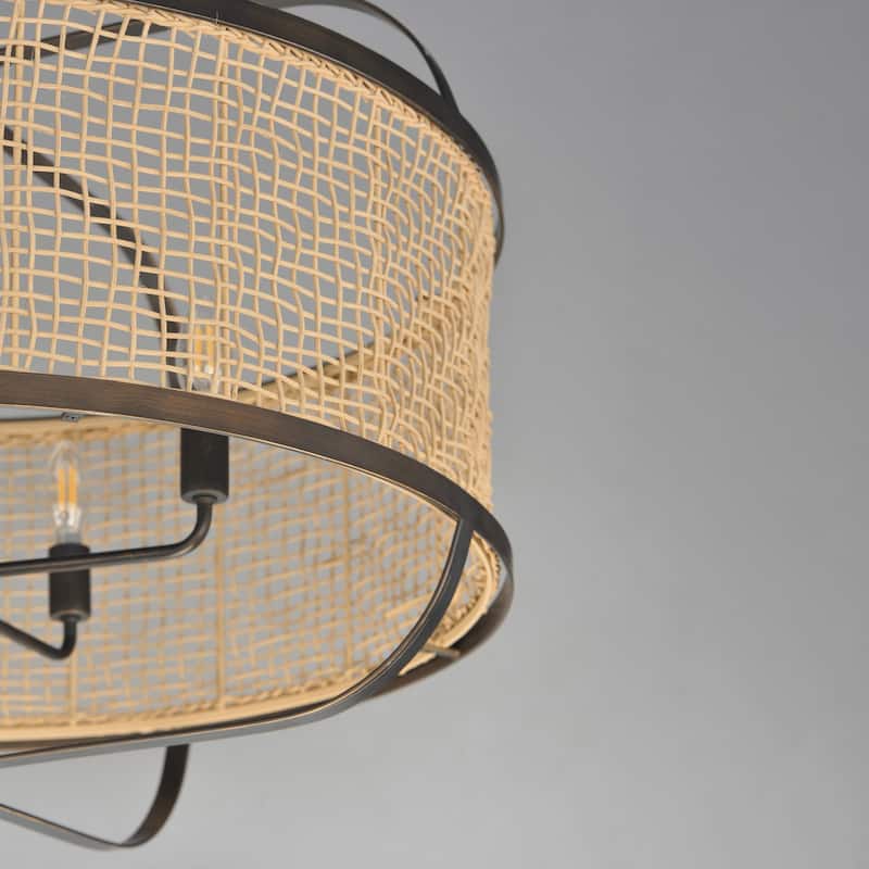 Maxim 22475 Cestino 4 Light 30" Wide Drum Chandelier