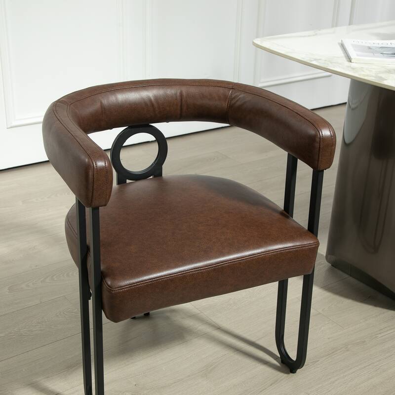 Modern PU Upholstered Accent Chair for LIving Room or Dining