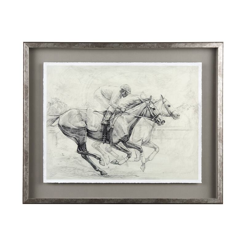 Horse Racing I Framed Art Print