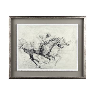 Horse Racing I Framed Art Print