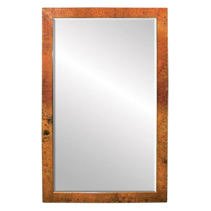 Milano Hand Hammered Copper Medium Rectangle Mirror - 40" x 28"