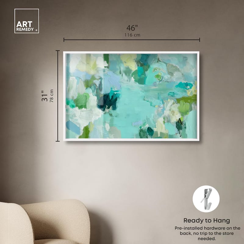Alista Green Blues Shadowbox by Art Remedy