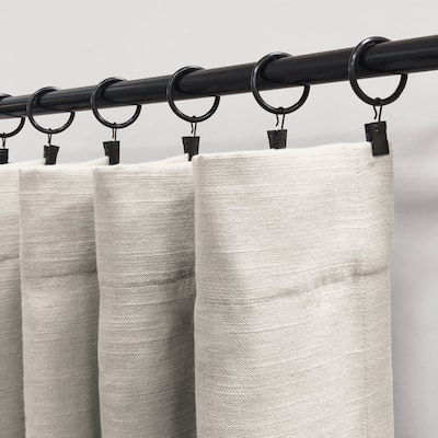 Lumi 1-1/4 in. Clip Rings For 3/4 in. Curtain Rods(7-Pack) - 1.25"
