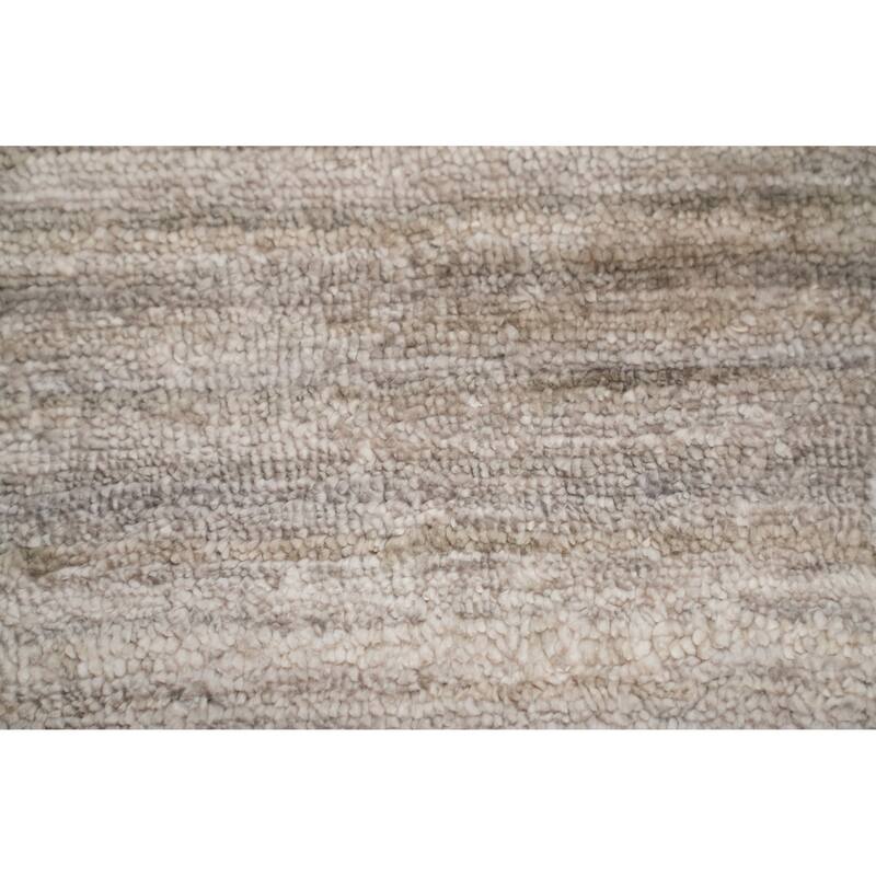 Hand Knotted Oriental 100% Wool Carpet Tribal Animal Pictorial Beige & Ivories Gabbeh Area Rug - 12' 2'' X 9' 2''