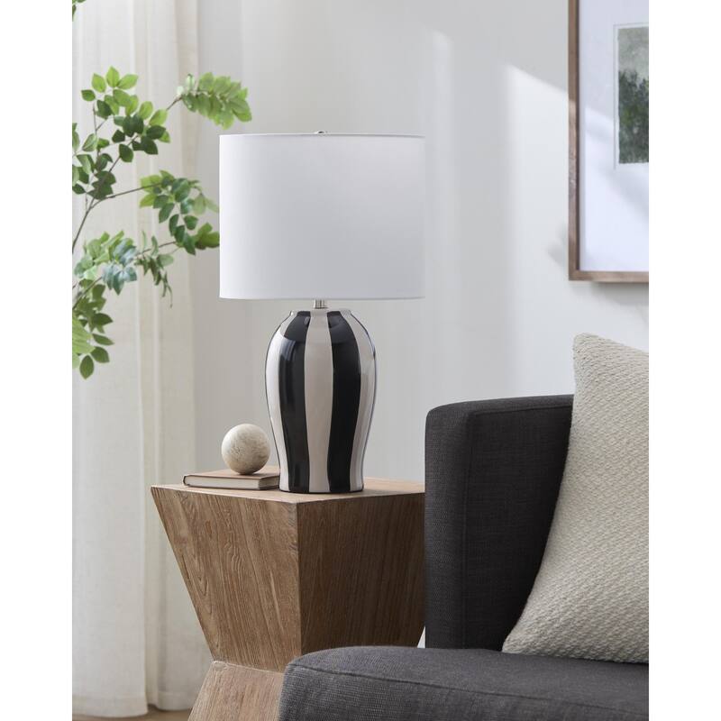 Livabliss Rethel Modern & Contemporary Accent Table Lamp - Dark Blue