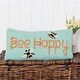 preview thumbnail 3 of 1, Bee Happy Hooked 10x20 Decorative Accent Throw Pillow