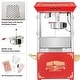 preview thumbnail 3 of 8, Popcorn Machine with Cart – 8oz Popper with Stainless-steel Kettle by Great Northern Popcorn (Red)