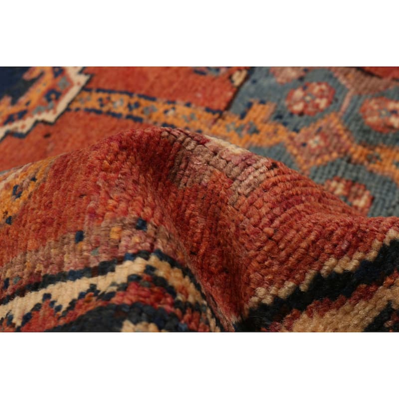ECARPETGALLERY Hand-knotted Melis Vintage Dark Copper Wool Rug - 3'11 x 13'3
