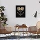 preview thumbnail 1 of 5, Wynwood Studio Canvas Holiday and Seasonal Golden Palm Tree for the Season Black Glam Wall Art Canvas Print 16 x 20