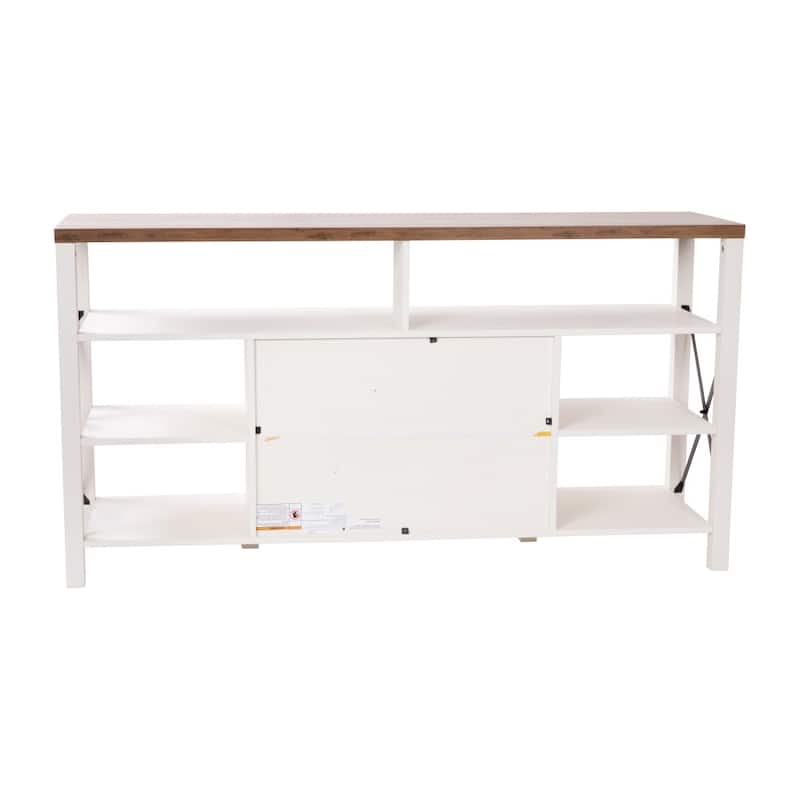 TV Stand for up to 60" TV's with Adjustable Shelf and Storage