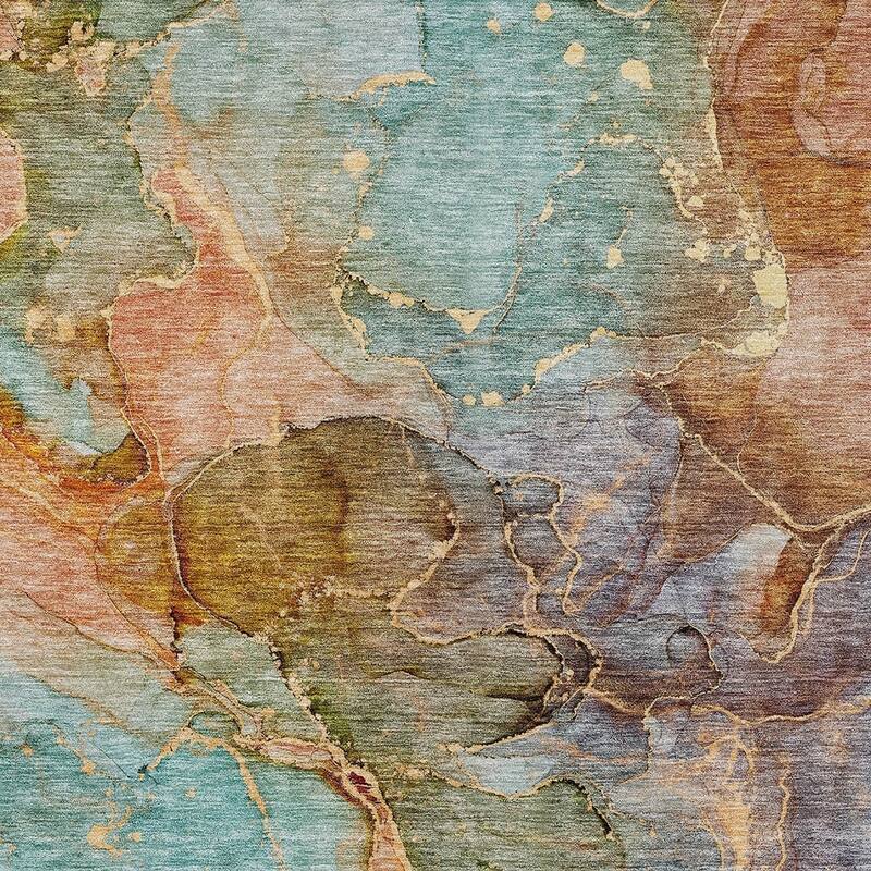 HomeRoots Abstract Transitional Rectangle Outdoor Rug